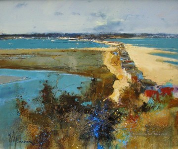 Port de Christchurch de Hengistbury Head abstrait paysage Peinture à l'huile